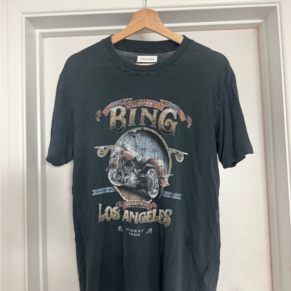 ANINE BING Graphic Los Angeles Oversized T-Shirt 100% Organic Cotton - Small